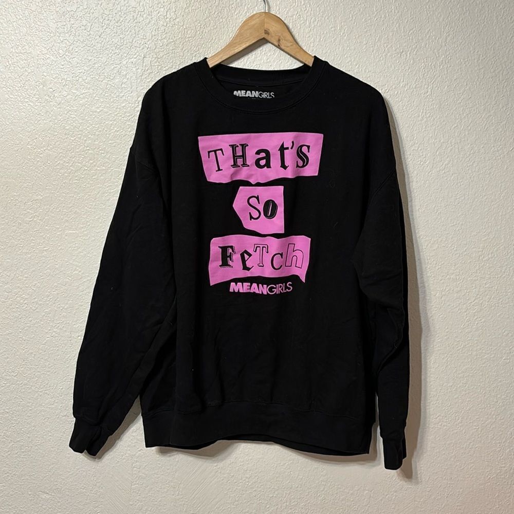 Mean Girls That's So Fetch Graphic Crewneck Pullover XL